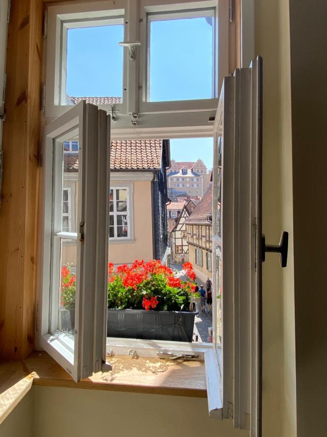 Ferienwohnung Helene Im Einzeldenkmal - Lange Gasse 29 Quedlinburg Buitenkant foto